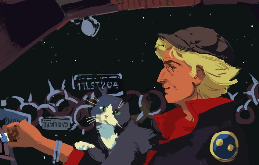zeros and victoria terpsichore (cowboy bebop) drawn by pierogish