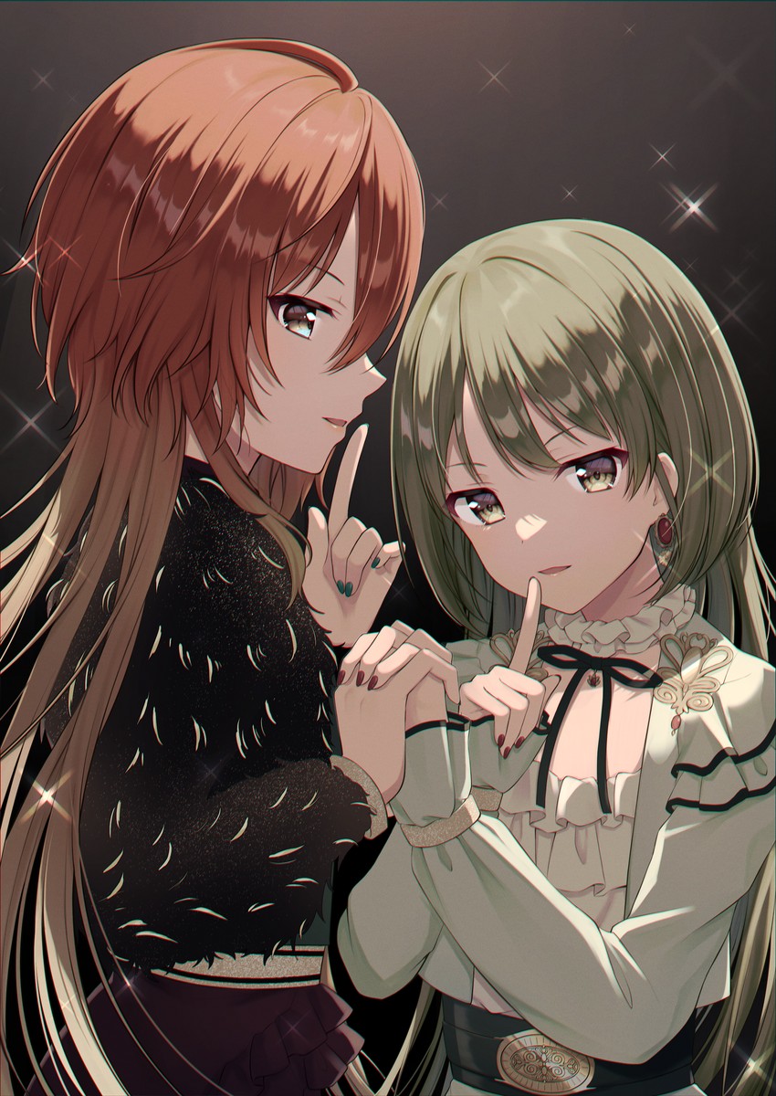 nanakusa nichika and aketa mikoto (idolmaster and 1 more) drawn by mochiko_(uyu_omochi)