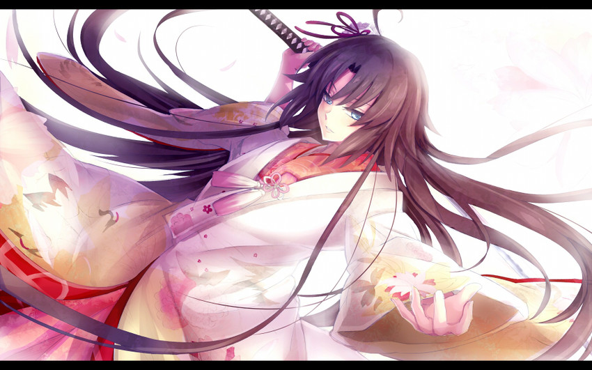 ryougi shiki and void shiki (fate and 2 more) drawn by yude