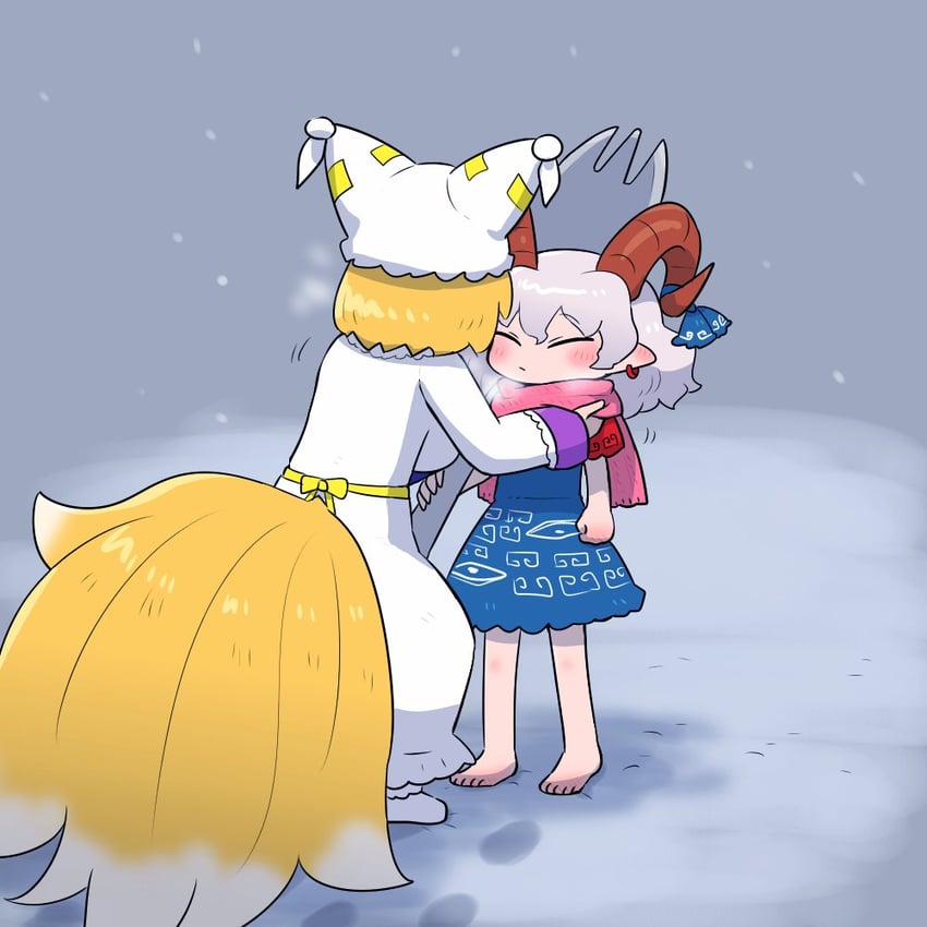 yakumo ran and toutetsu yuuma (touhou) drawn by kasugai_(de-tteiu)