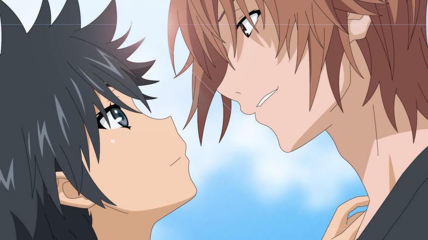 misaka mikoto and kamijou touma (toaru majutsu no index and 1 more) drawn by sgcassidy