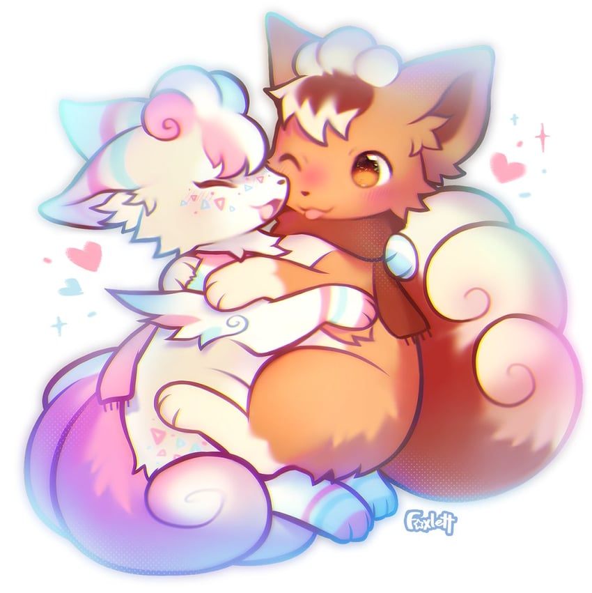 vulpix and togekiss (original and 1 more) drawn by foxlett