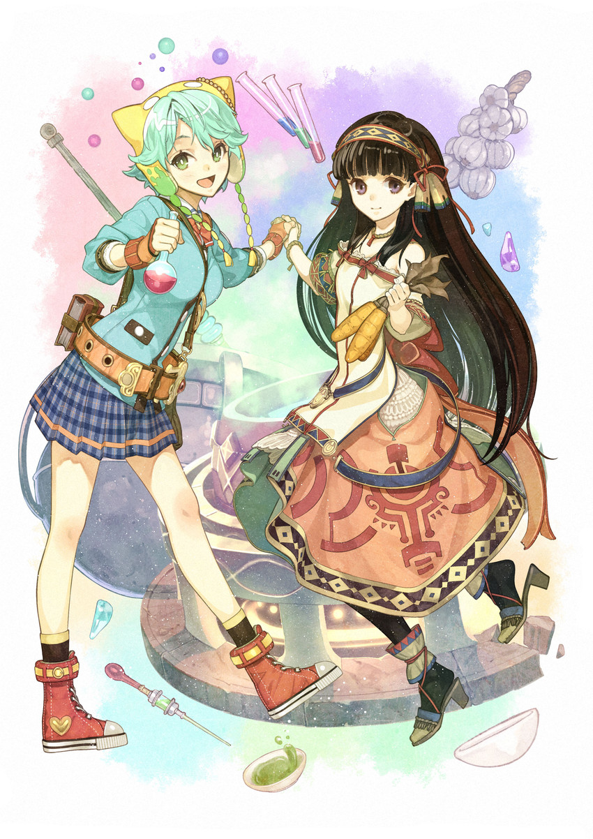 shallistera and shallotte elminus (atelier and 1 more) drawn by hidari_(left_side)