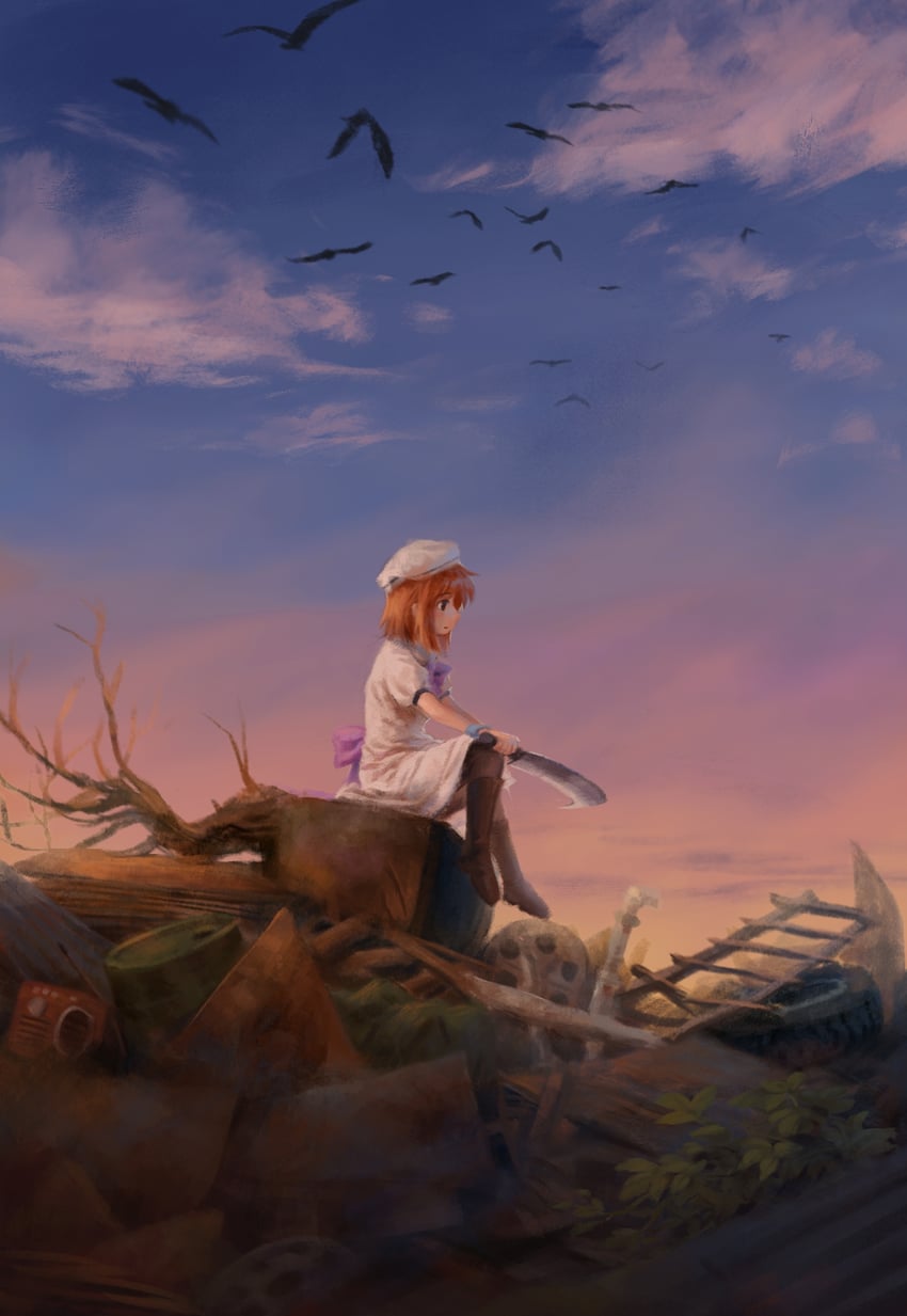 ryuuguu rena (higurashi no naku koro ni) drawn by satellitedragon