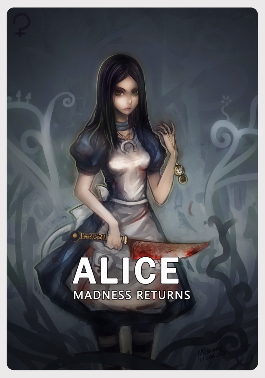 alice liddell (american mcgee's alice and 1 more) drawn by shevan