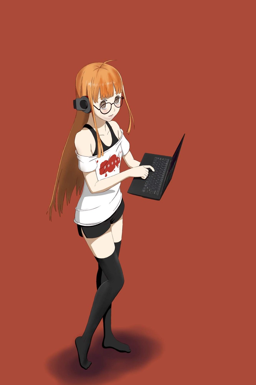 sakura futaba (persona and 1 more) drawn by noreality