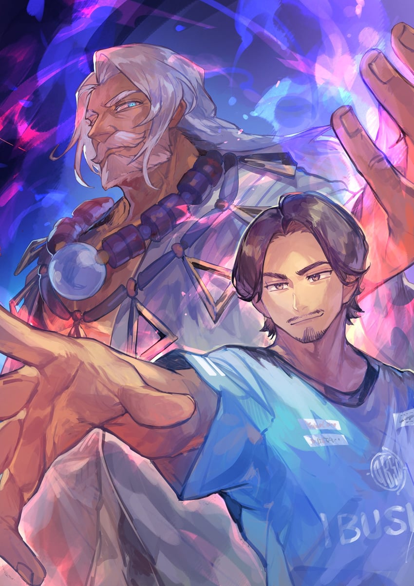 jp and kakeru (street fighter and 2 more) drawn by tapioka_chaso