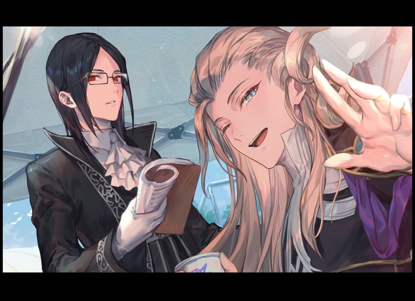 wolfgang amadeus mozart and phantom of the opera (fate and 1 more) drawn by azu-taro