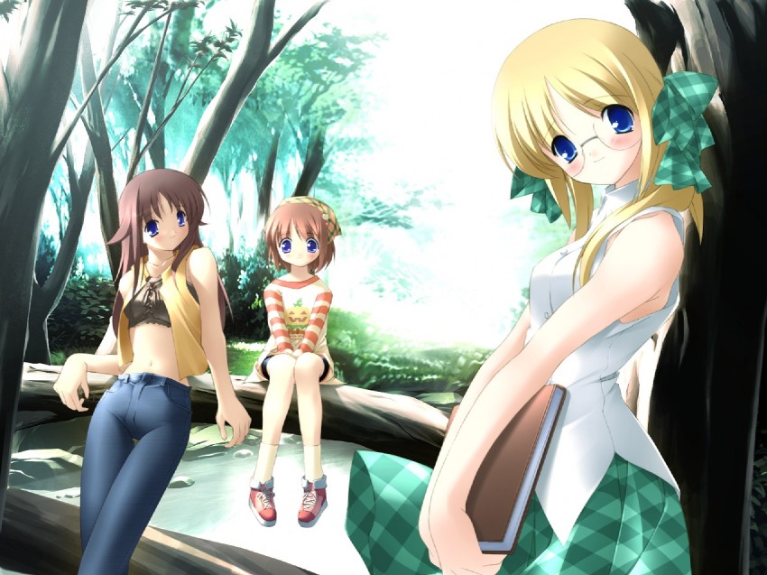 yamato suzuran, miyashiro karin, and shinjou izumi (suigetsu and 1 more) drawn by gennosuke