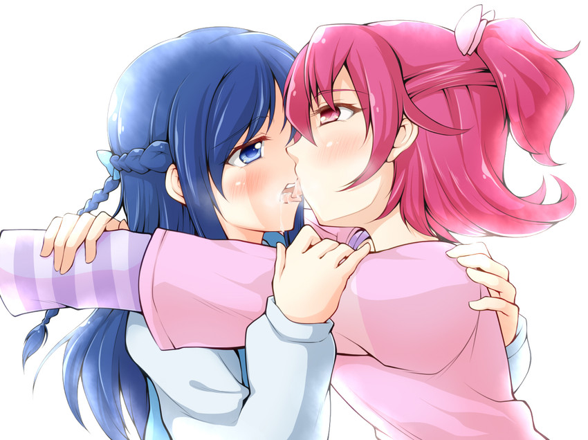 hishikawa rikka and aida mana (precure and 1 more) drawn by arakawa_tarou