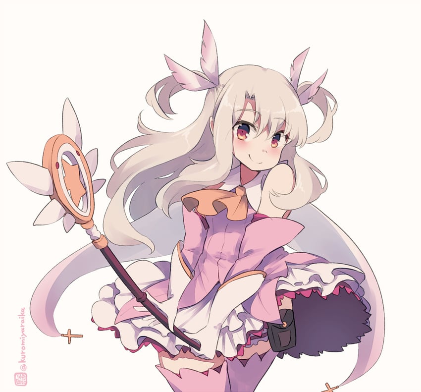 illyasviel von einzbern, prisma illya, and magical ruby (fate and 1 more) drawn by kuromiya