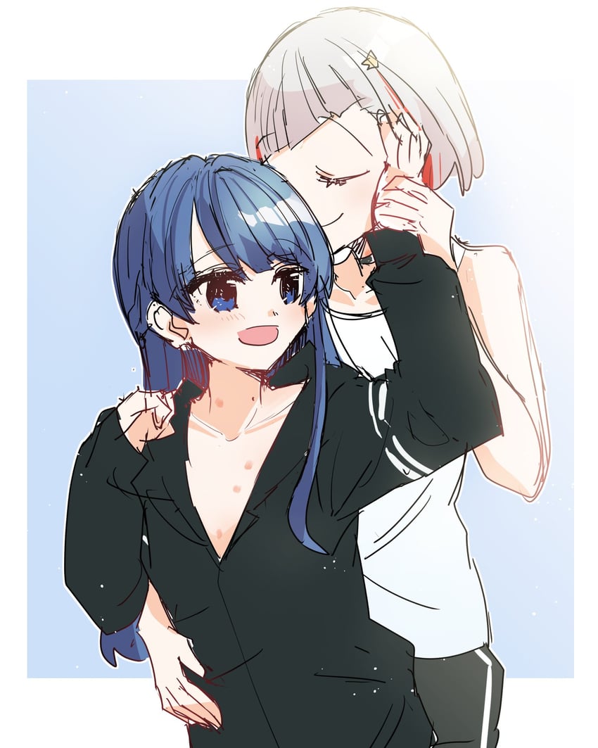 murano sayaka and yugiri tsuzuri (love live! and 1 more) drawn by kanduki_kamibukuro