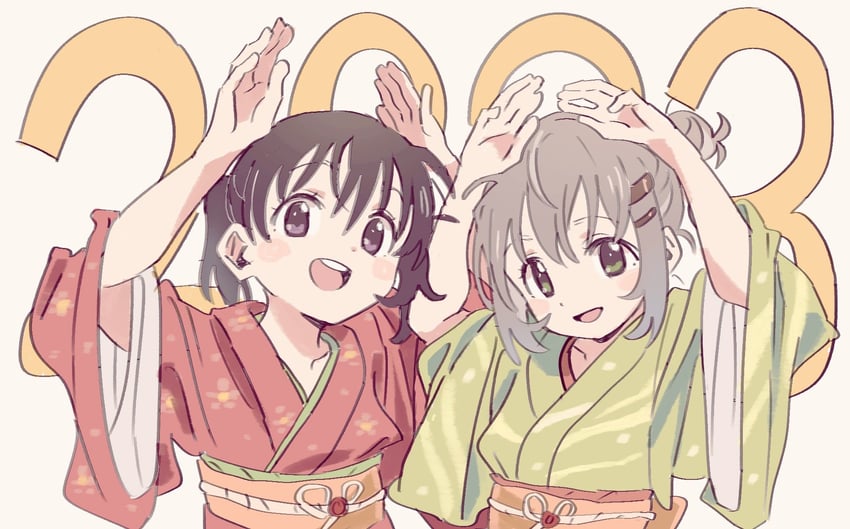 yukimura aoi and kuraue hinata (yama no susume) drawn by flask00