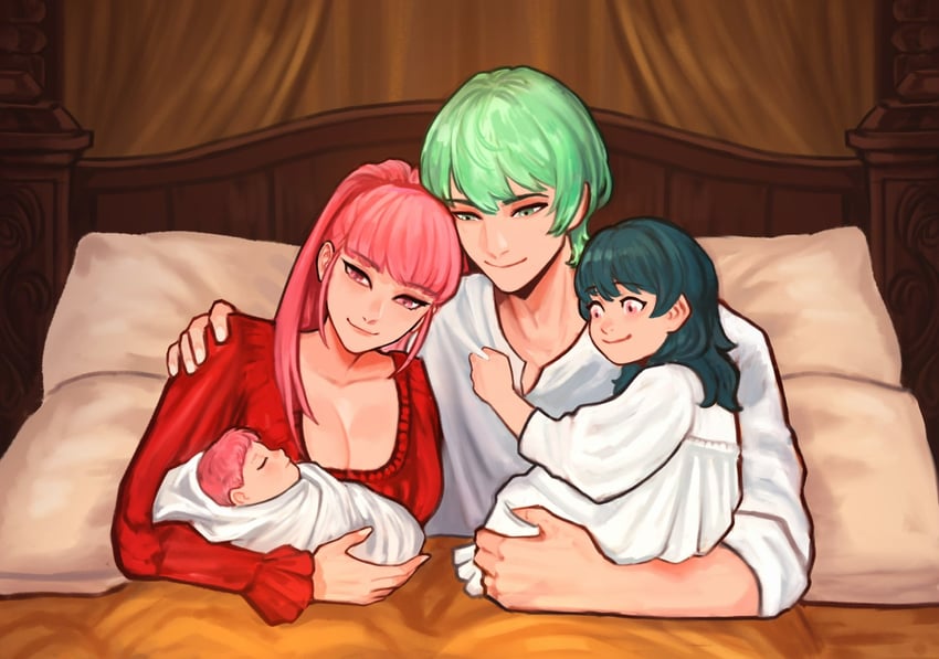 hilda valentine goneril and male byleth (fire emblem and 1 more) drawn by sethkiel