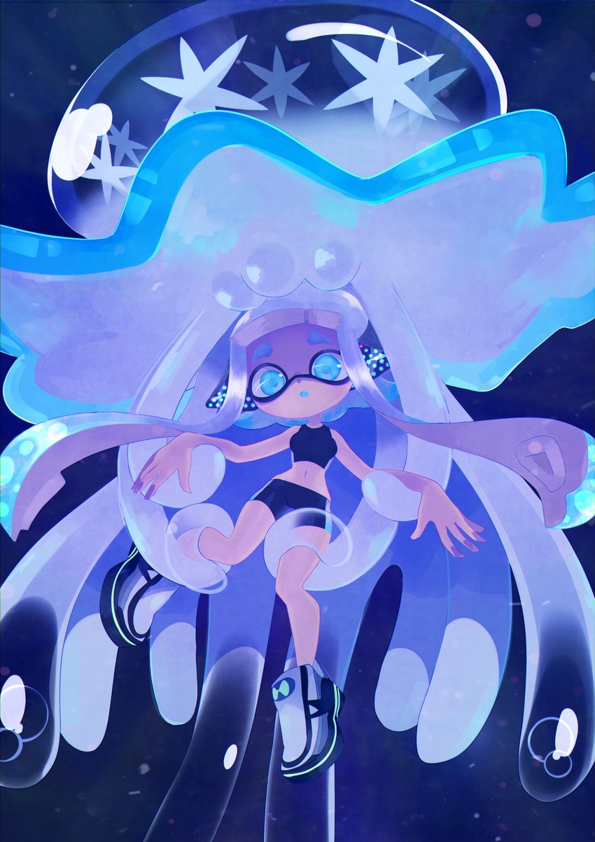 inkling player character and inkling girl (splatoon) drawn by pekon