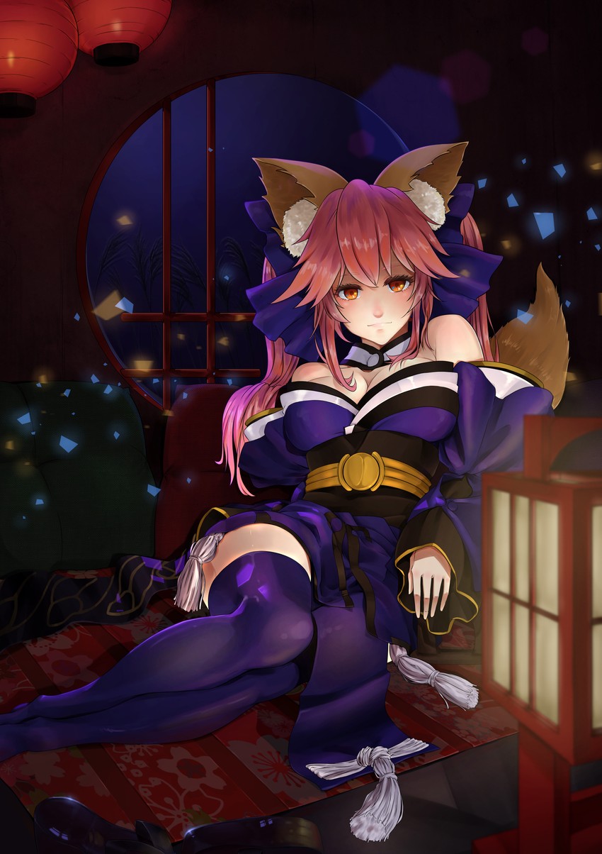 tamamo and tamamo no mae (fate and 1 more) drawn by amanesan