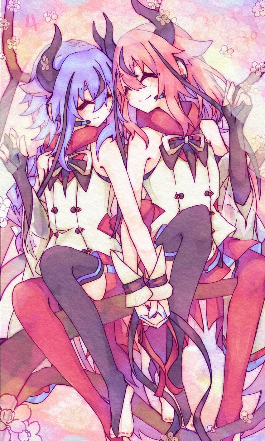 meika hime and meika mikoto (vocaloid) drawn by mi_nsh