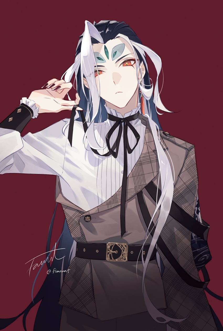 shi huang di (fate and 1 more) drawn by fomnant