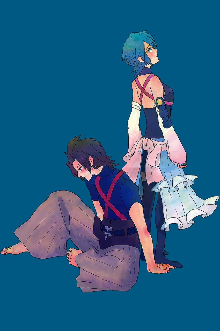 aqua and terra (kingdom hearts and 1 more) drawn by yabu1306