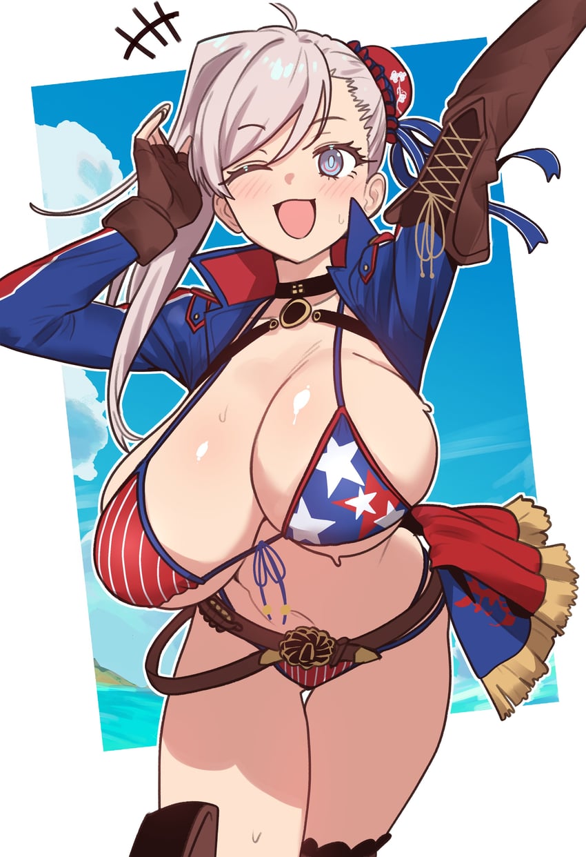 miyamoto musashi (fate and 1 more) drawn by ebora