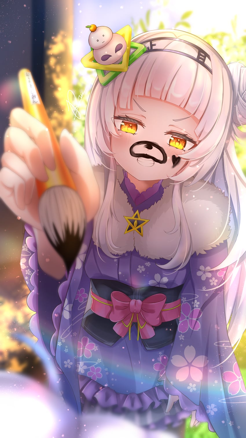 murasaki shion (hololive) drawn by reynii