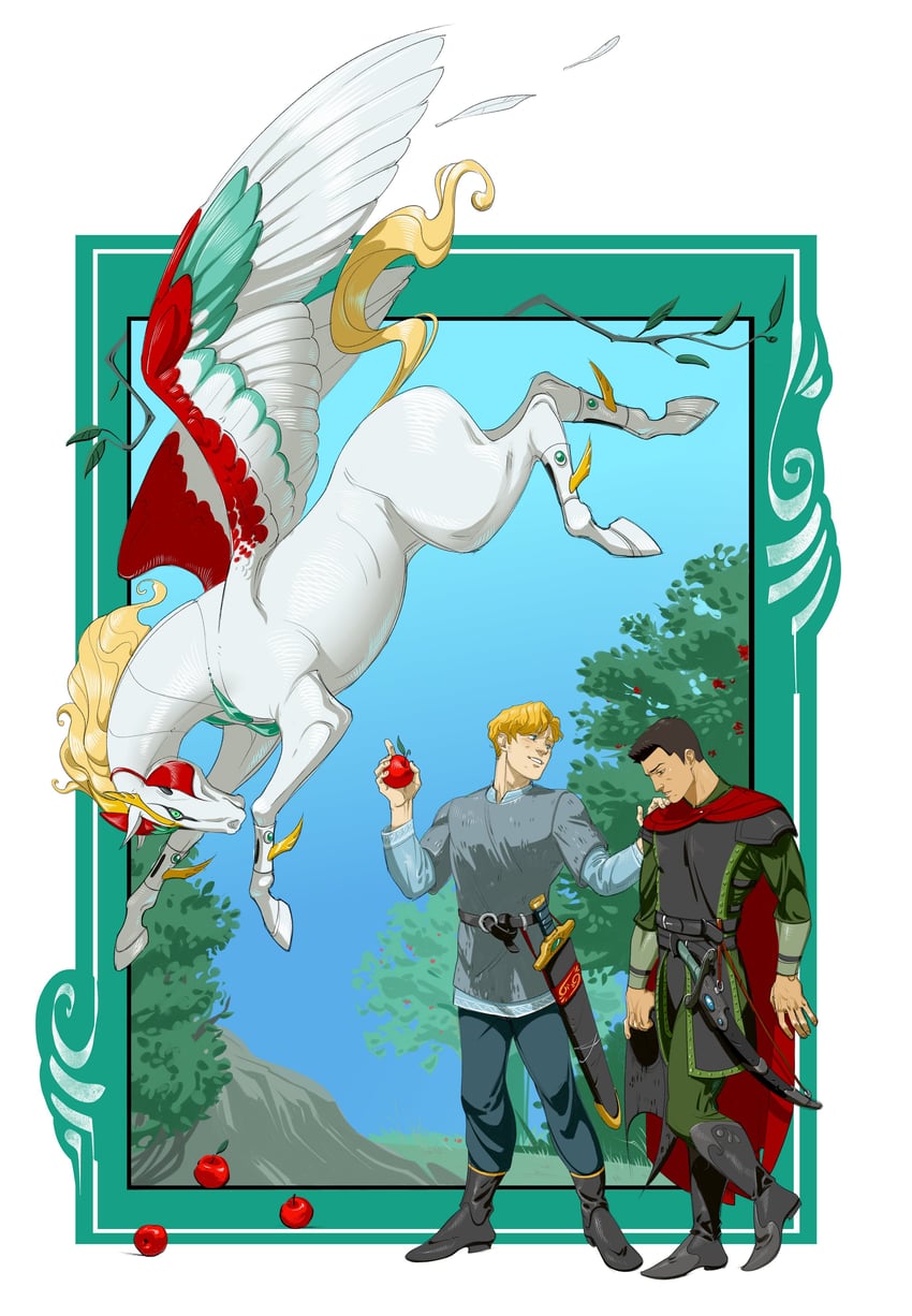 ao isami, lewis smith, and bravern (yuuki bakuhatsu bang bravern) drawn by pretentiousfork