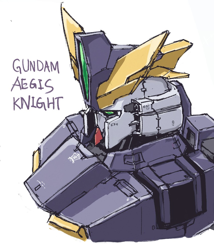 gundam aegis knight (gundam and 2 more) drawn by jugon_(sushi)