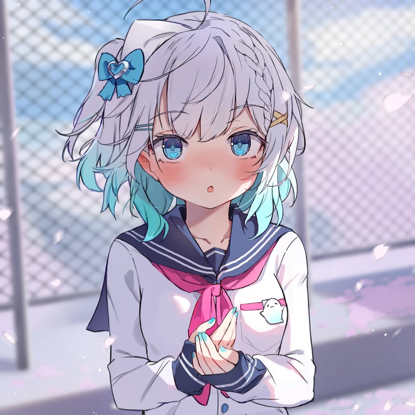 mint fantome (indie virtual youtuber) drawn by orobou