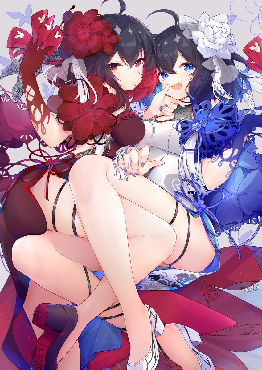 seele vollerei and seele (honkai and 1 more) drawn by eta