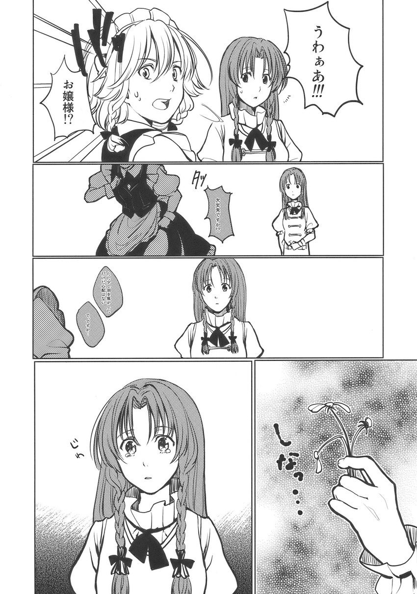 izayoi sakuya and hong meiling (touhou) drawn by nazuki_nazu