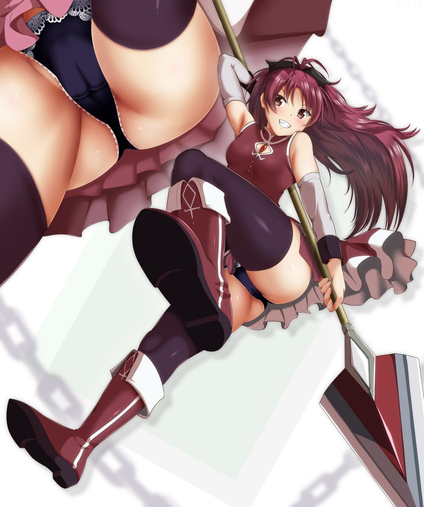sakura kyoko (mahou shoujo madoka magica) drawn by m.i.y