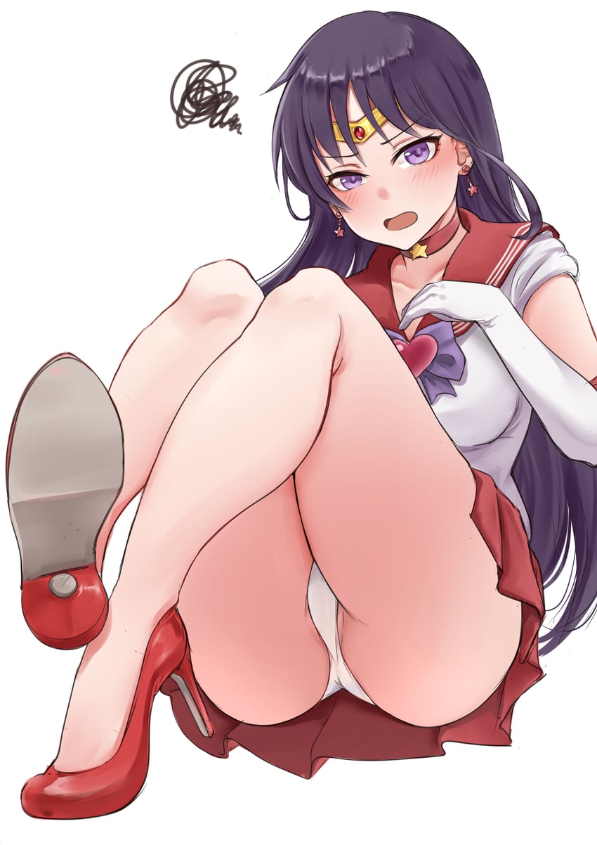 hino rei, sailor mars, and super sailor mars (bishoujo senshi sailor moon) drawn by srn_ana