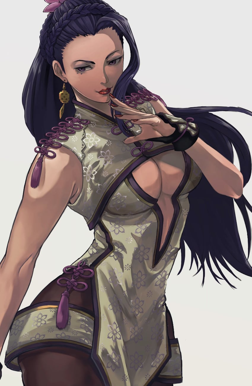 luong (the king of fighters and 2 more) drawn by gauss_<bokashi