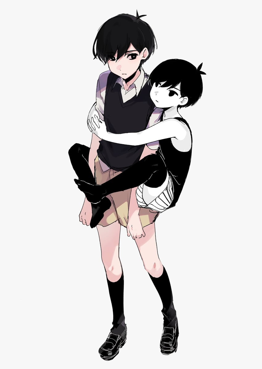 sunny and omori (omori) drawn by eita_789