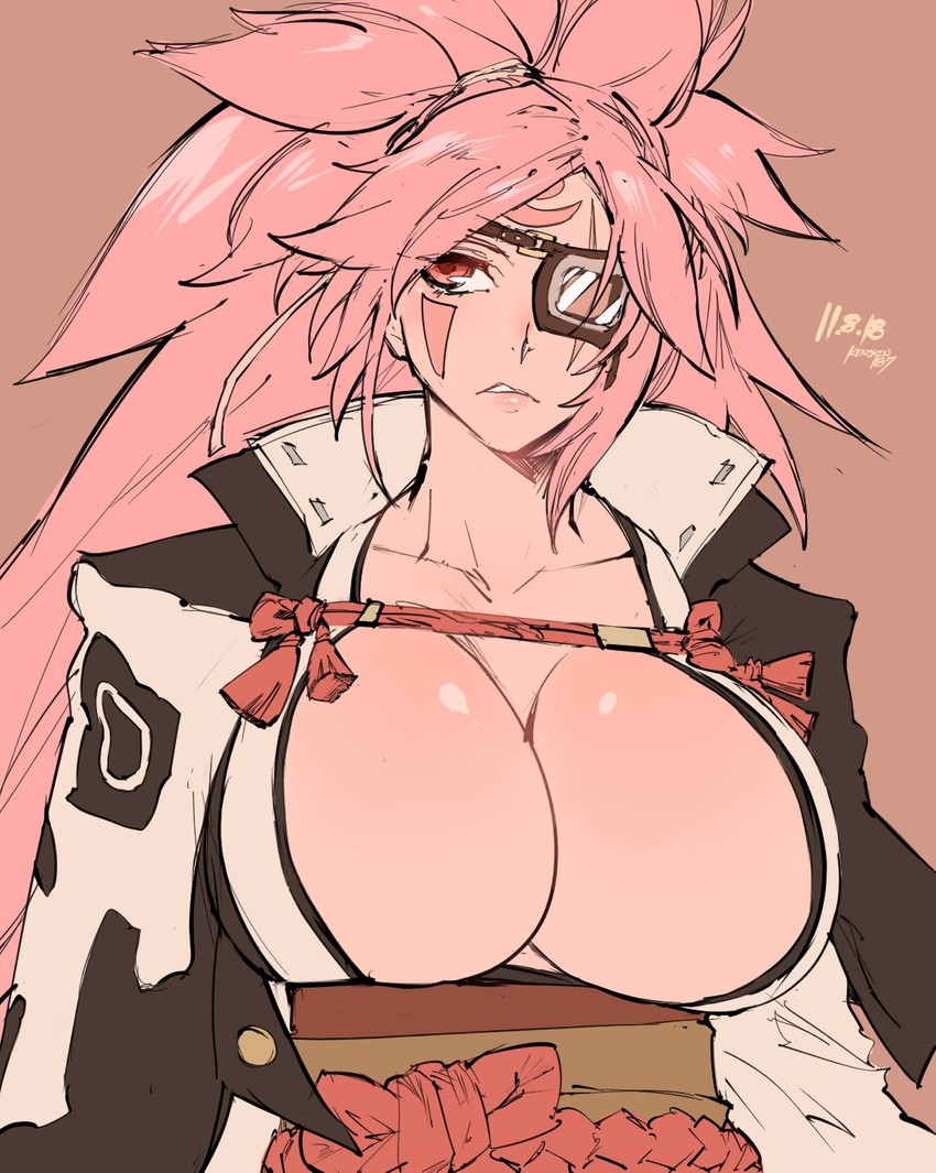 baiken (guilty gear and 1 more) drawn by kenshin187
