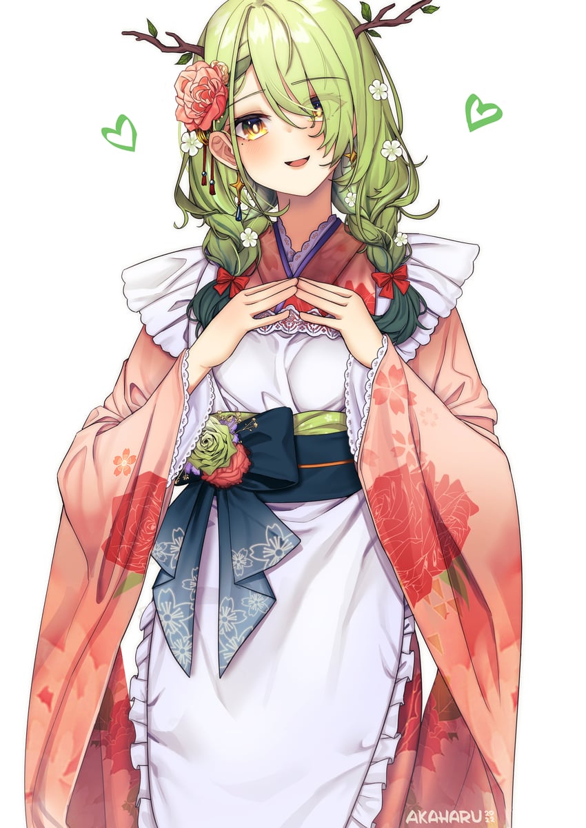ceres fauna (hololive and 1 more) drawn by akaharuu