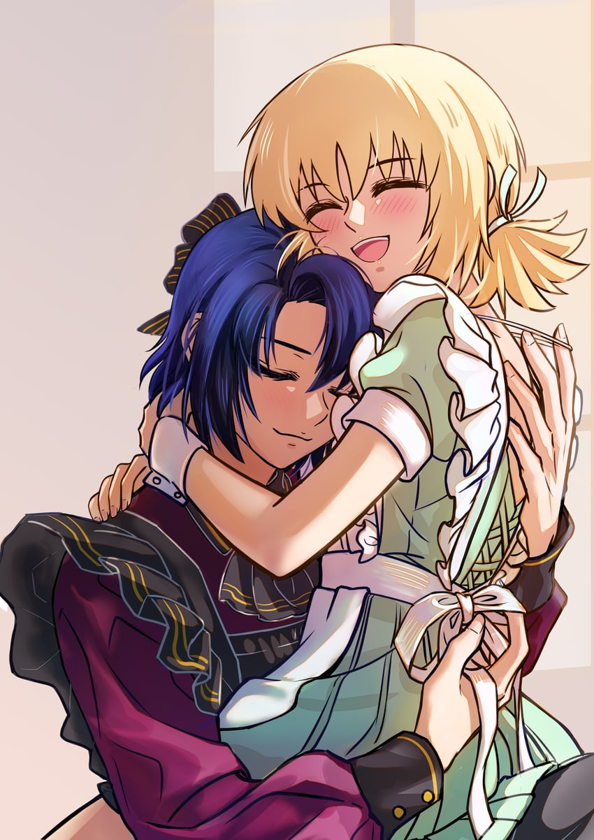 cagalli yula athha and athrun zala (gundam and 3 more) drawn by shenghuozhaozhao21312