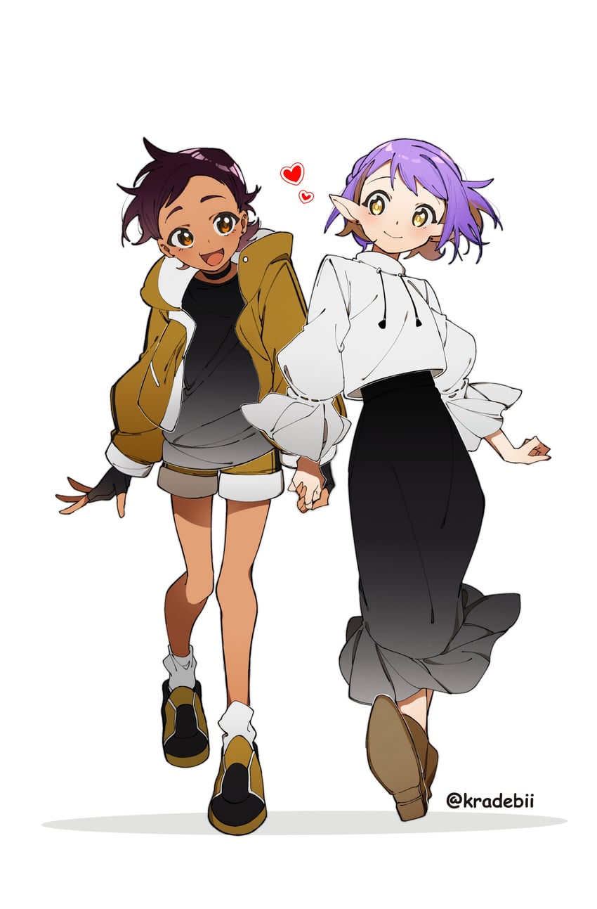 luz noceda and amity blight (the owl house) drawn by kradebii
