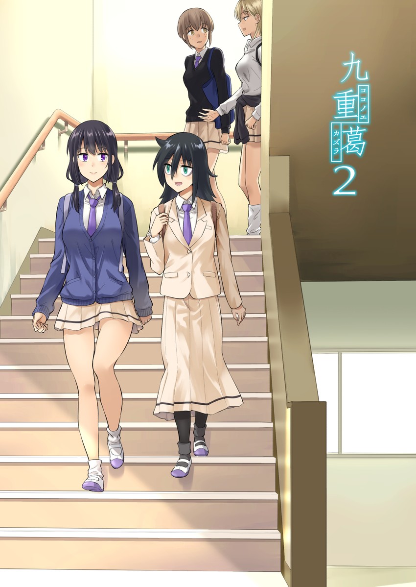 kuroki tomoko, tamura yuri, yoshida masaki, and tanaka mako (watashi ga motenai no wa dou kangaetemo omaera ga warui!) drawn by orikuchi_hirata