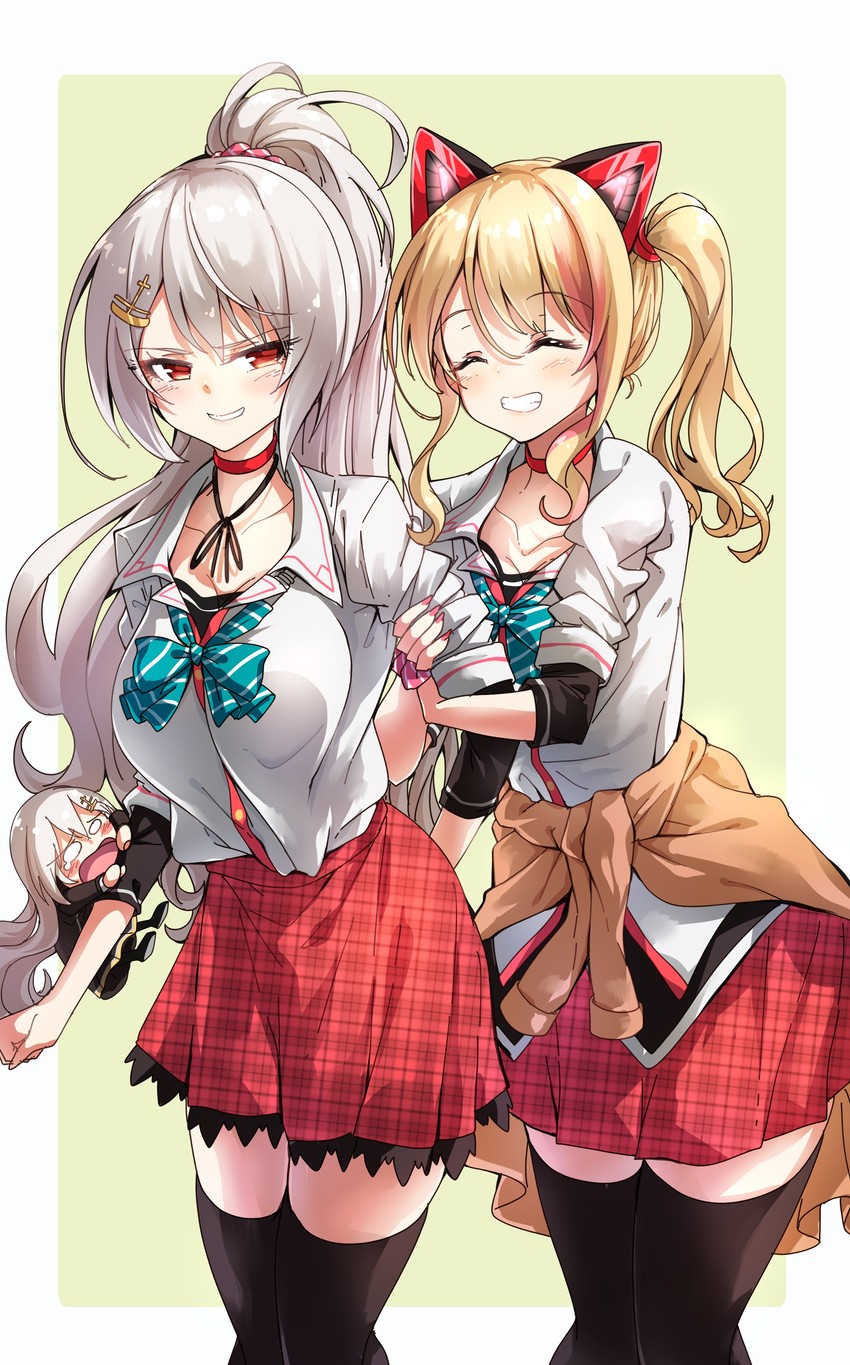 yozakura tama and nekonoki mochi (.live) drawn by darjeeling_(reley)