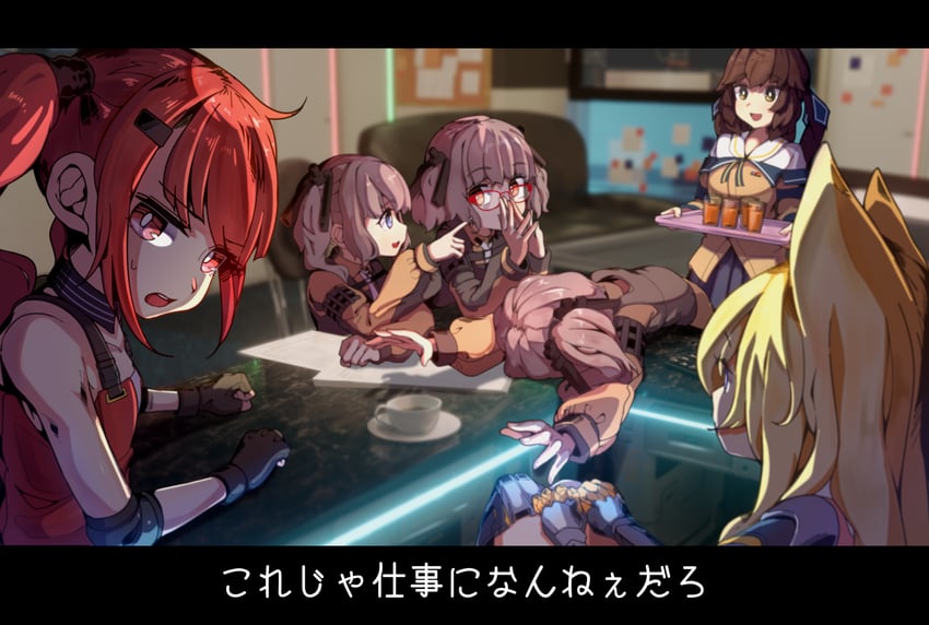 g41, m14, cz75, and ags-30 (girls' frontline) drawn by llpfmfc