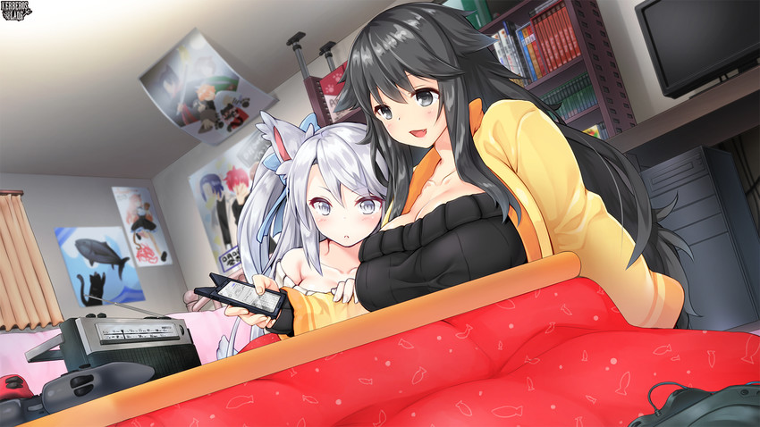 nekoyashiki chimaki and nekoyashiki arare (kerberos blade) drawn by ozuka_suma