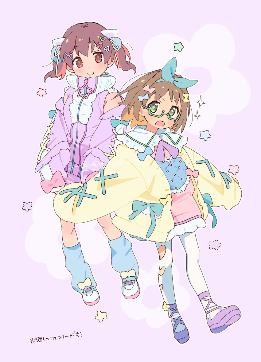 oka asahi and murosaki miyo (onii-chan wa oshimai!) drawn by satou_asuka