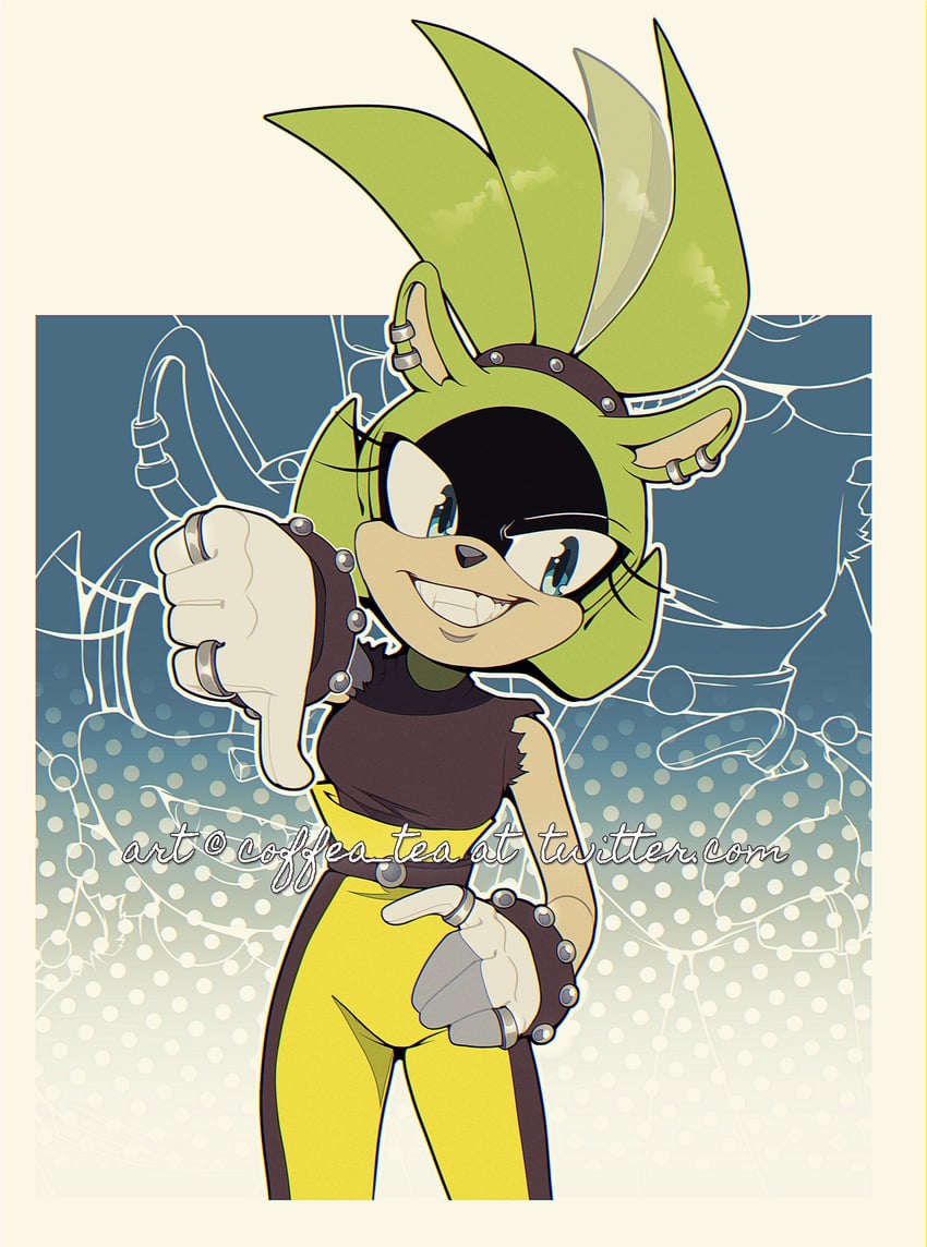 surge the tenrec (sonic and 1 more) drawn by coffea_tea