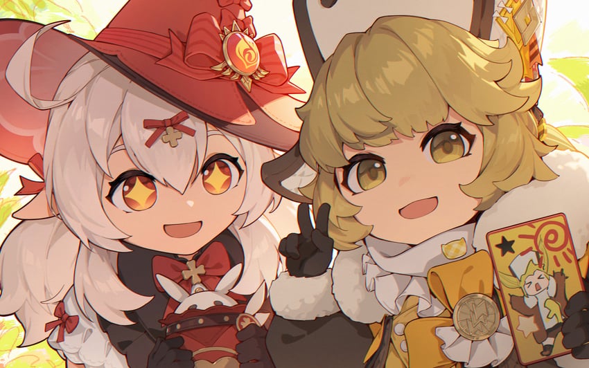 klee and hook (genshin impact and 3 more) drawn by shimo_sankyo