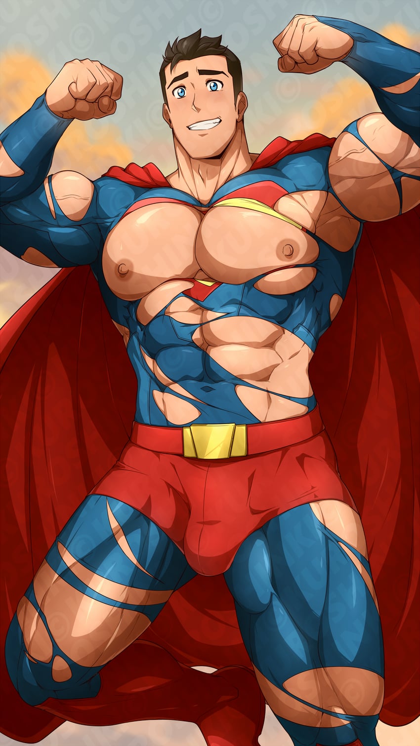 superman and clark kent (dc comics and 2 more) drawn by kuroshinki