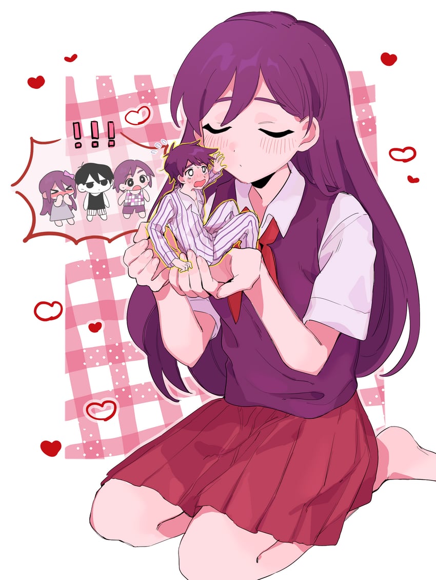 omori, aubrey, mari, kel, and hero (omori) drawn by atama_ga_pa