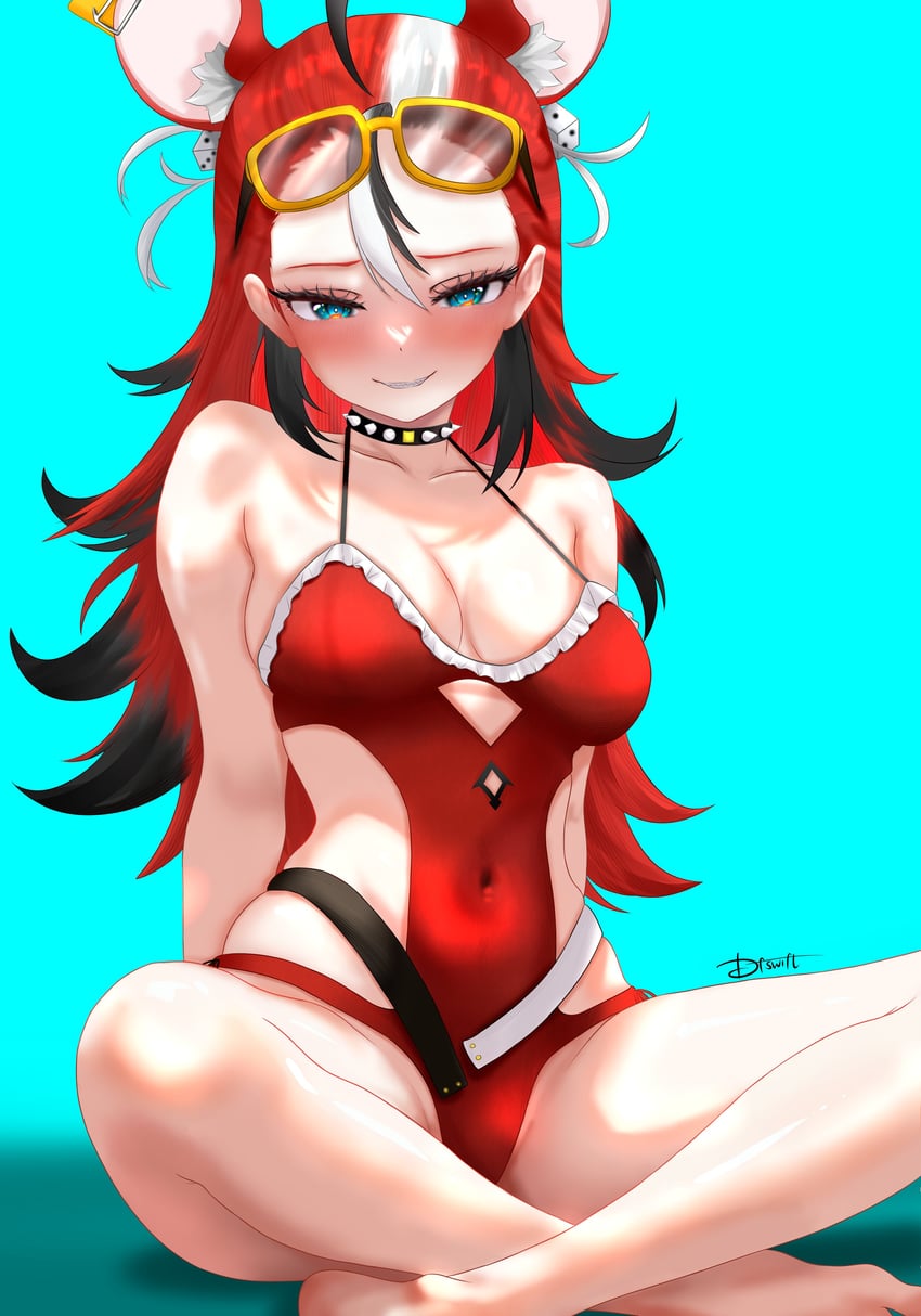 hakos baelz (hololive and 1 more) drawn by dfswift