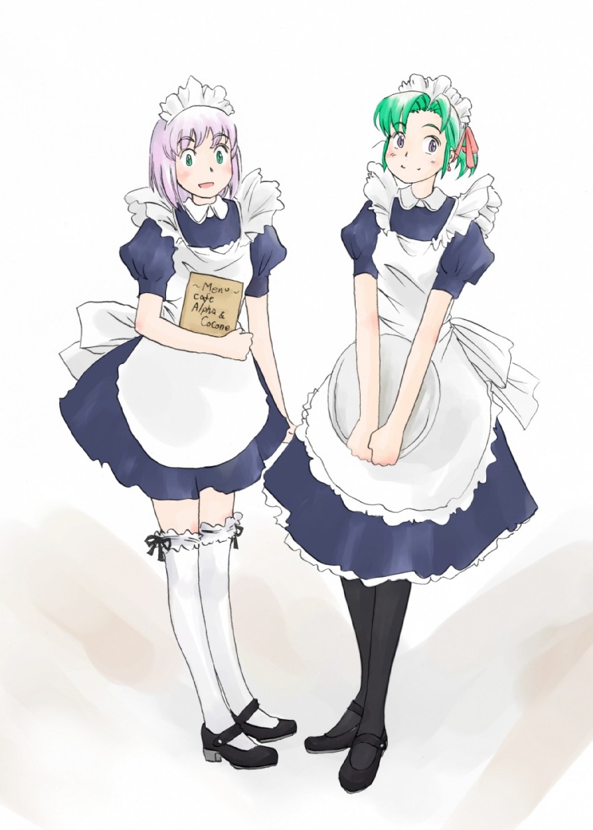 hatsuseno alpha and takatsu kokone (yokohama kaidashi kikou) drawn by sasa90