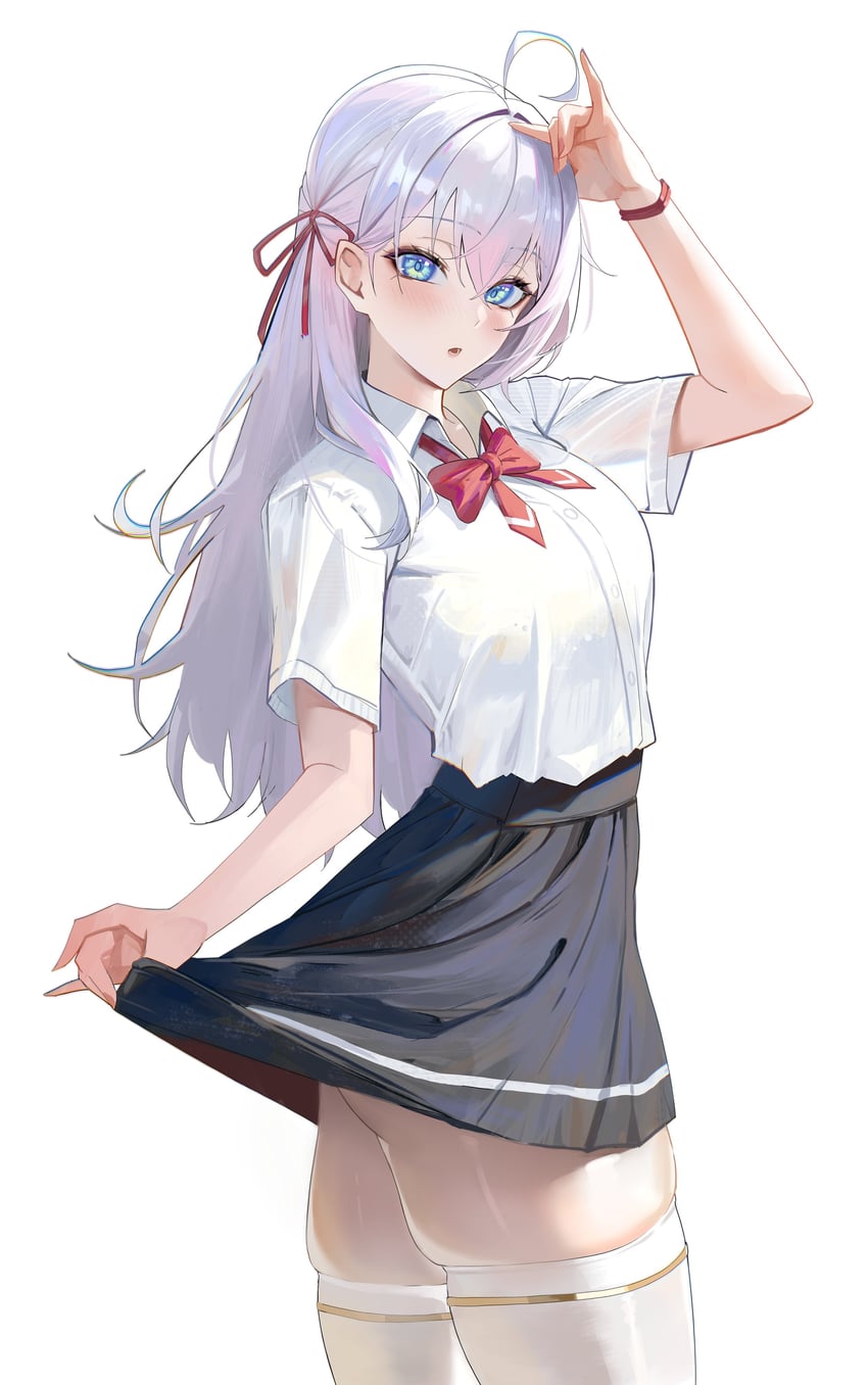 alisa mikhailovna kujou (tokidoki bosotto roshia-go de dereru tonari no alya-san) drawn by rasipan